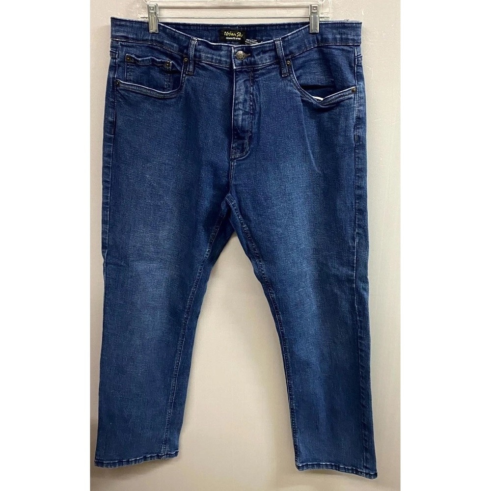 Urban Star Premium Apparel Jeans Men 38x30 Blue Denim Cotton Straight Leg Casual